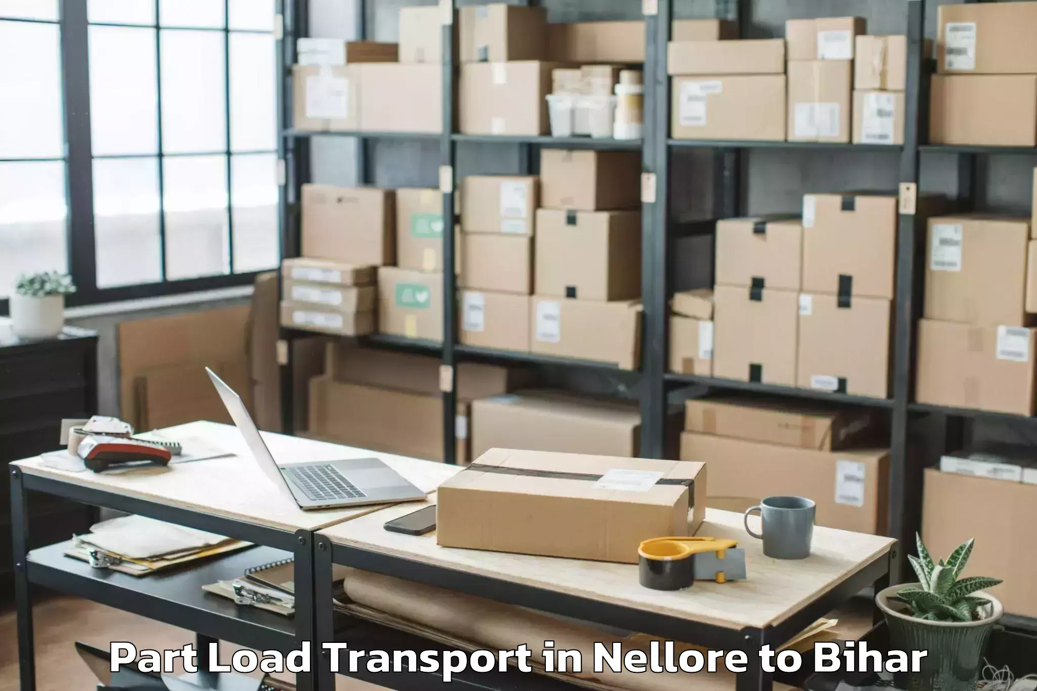 Top Nellore to Meskaur Part Load Transport Available